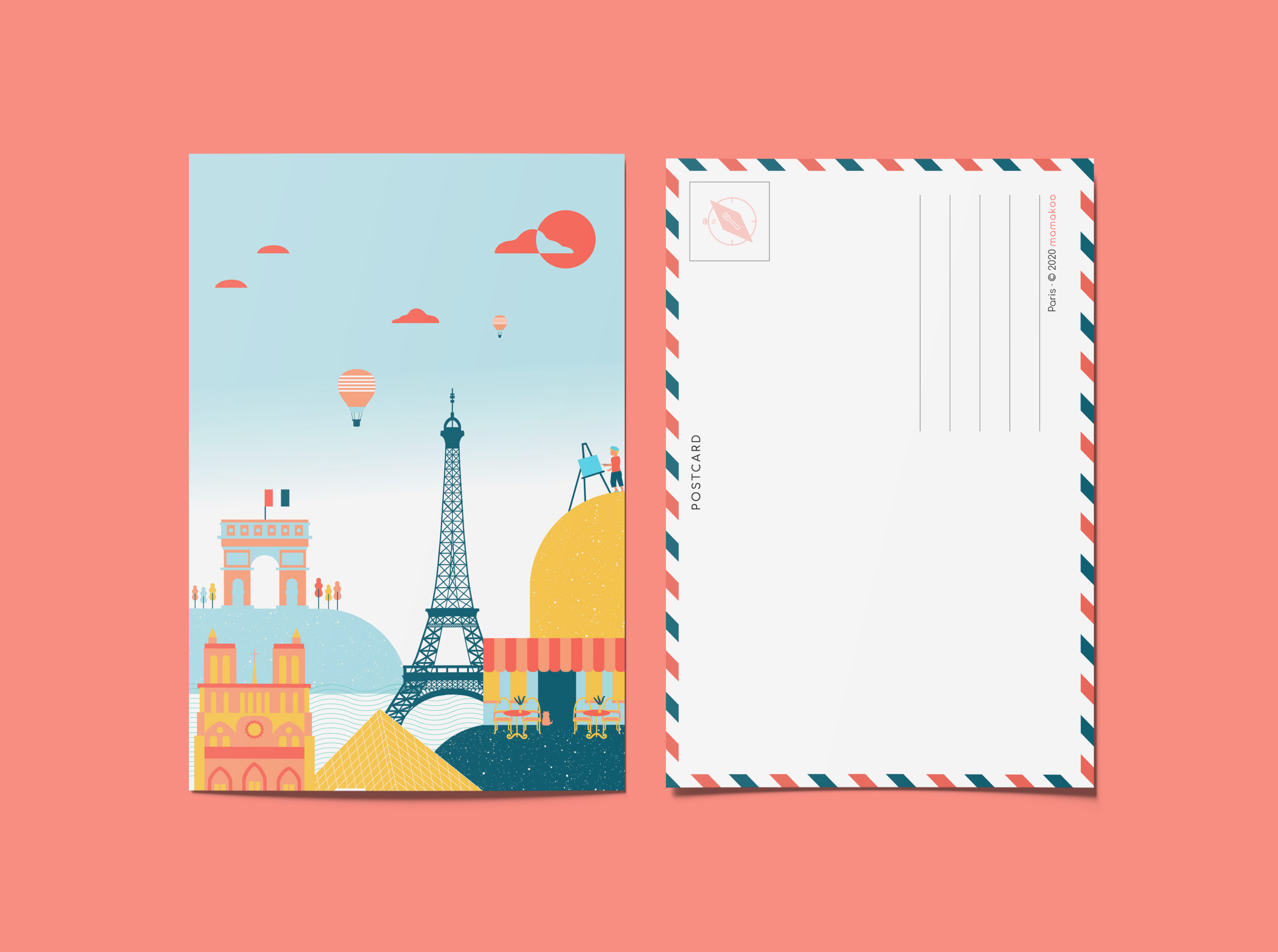 Paris Postcards (Set of 10)